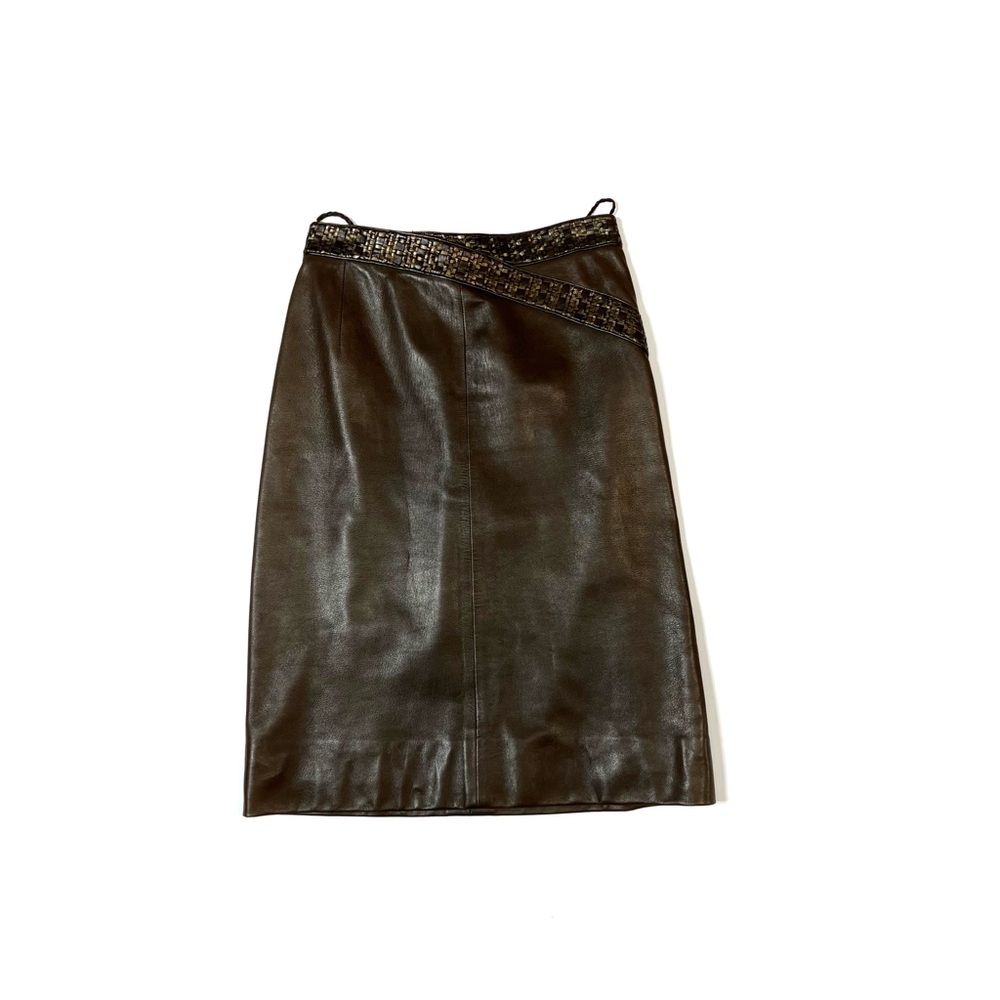 Vintage leather skirt